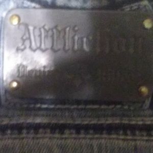 Men's Affliction blue jeans